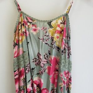 Mossimo Flowered Fit Flare Dress